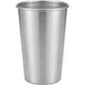 Pelfu Straight Single-Wall Stainless Steel Pint Cup 16 oz Satin Silver - Product view